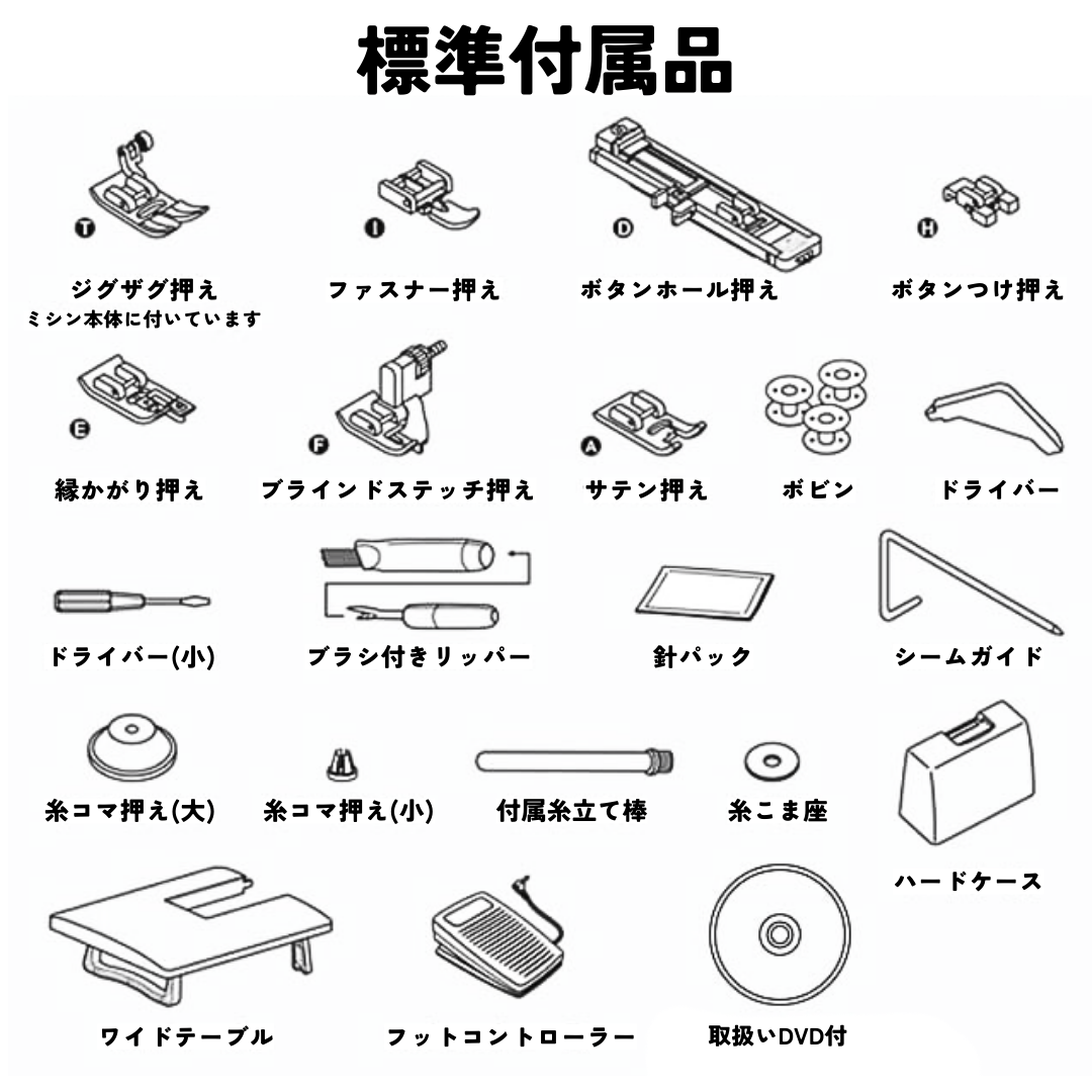 シンガー コンピューターミシン SN24Sai 入園入学 ミシン 文字縫い機能付