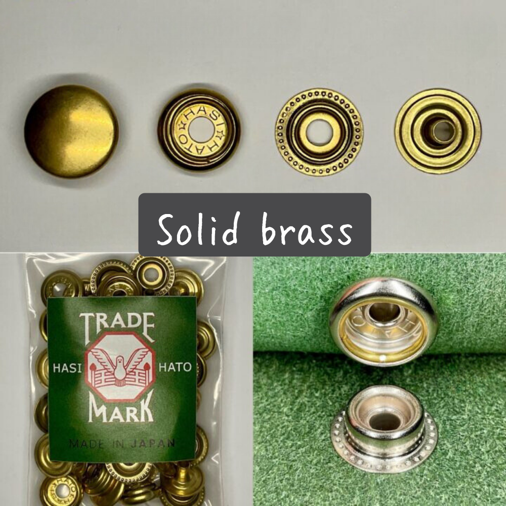 【レザークラフトツール】ジャンパーホック S/小 10組 全5色