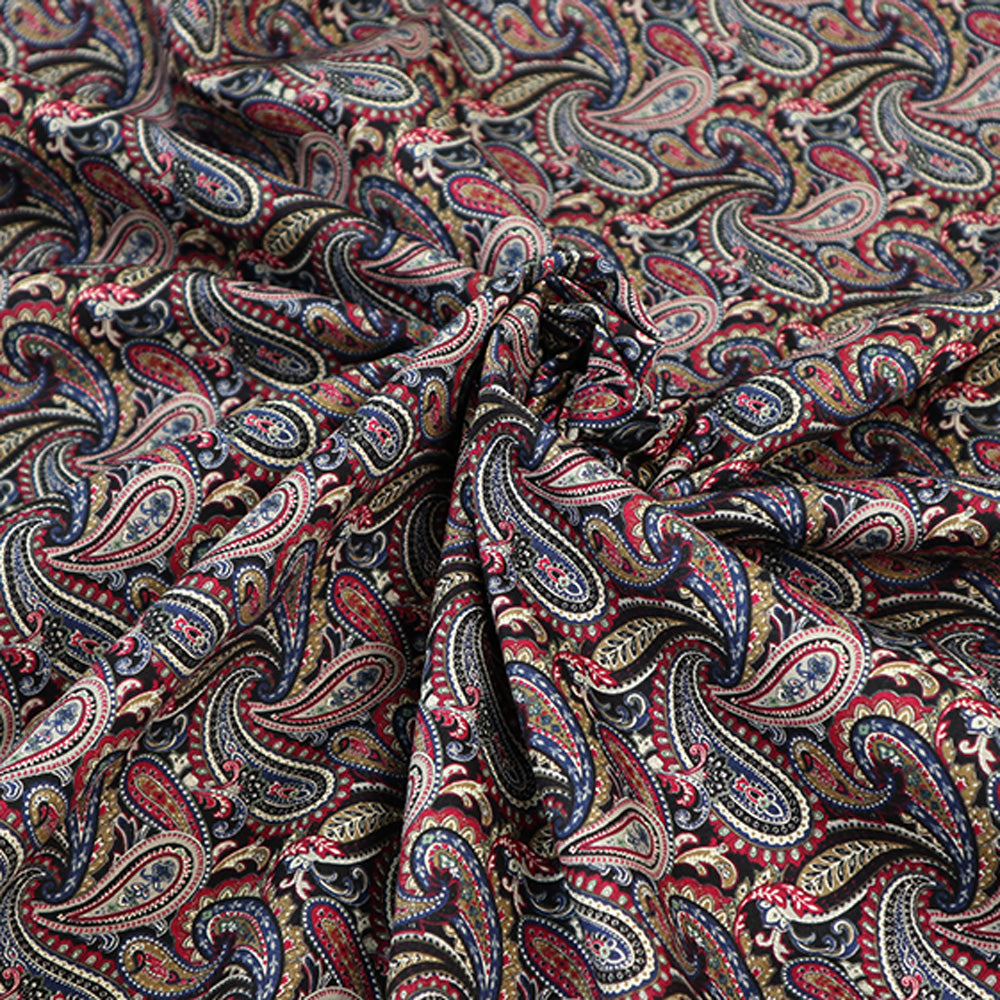200本ブロード スタイリッシュビンテージ ペイズリー 最短50㎝ 4223