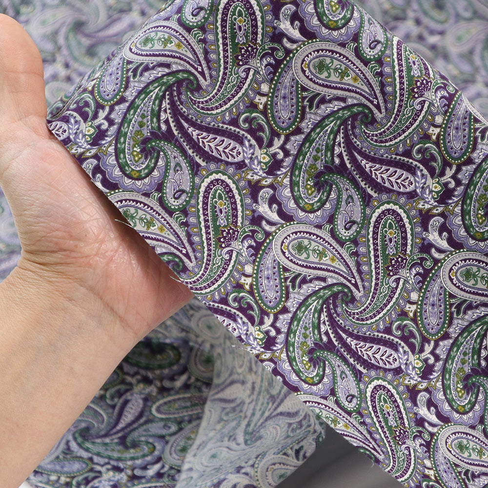 200本ブロード スタイリッシュビンテージ ペイズリー 最短50㎝ 4223