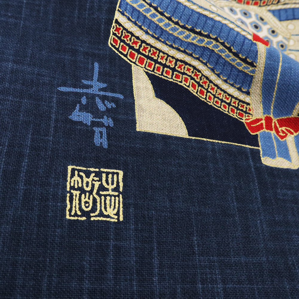 【むら糸タペストリー】鎧武者 KP7290-73 約48cm×約110cm