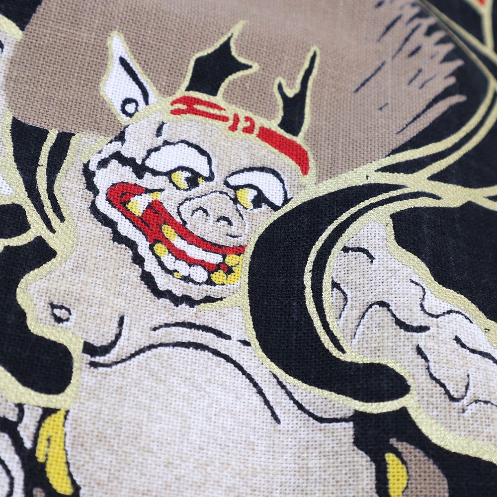 【むら糸タペストリー】風神雷神 KP7290-301 約48cm×約110cm