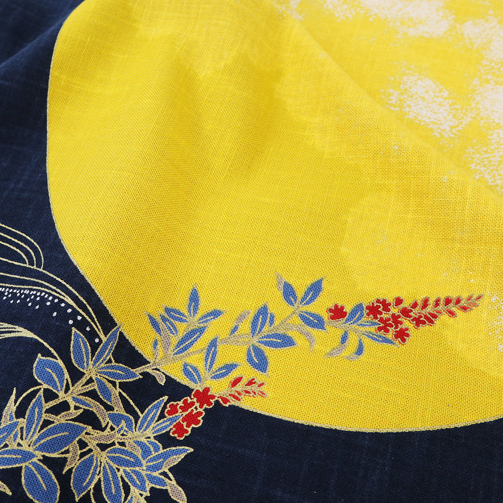 【むら糸タペストリー】月と兎 KP7290-116 約48cm×約110cm