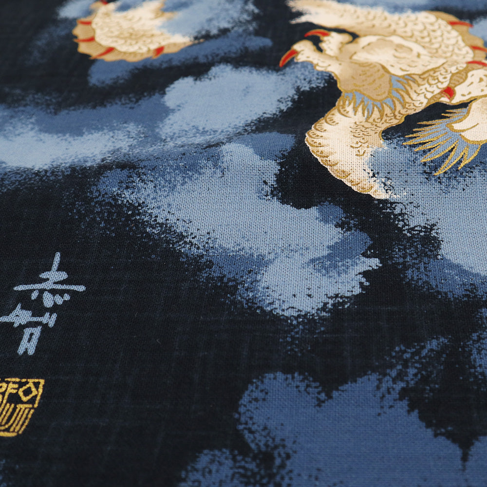 【むら糸タペストリー】雲龍 KP7290-45 約48cm×約110cm