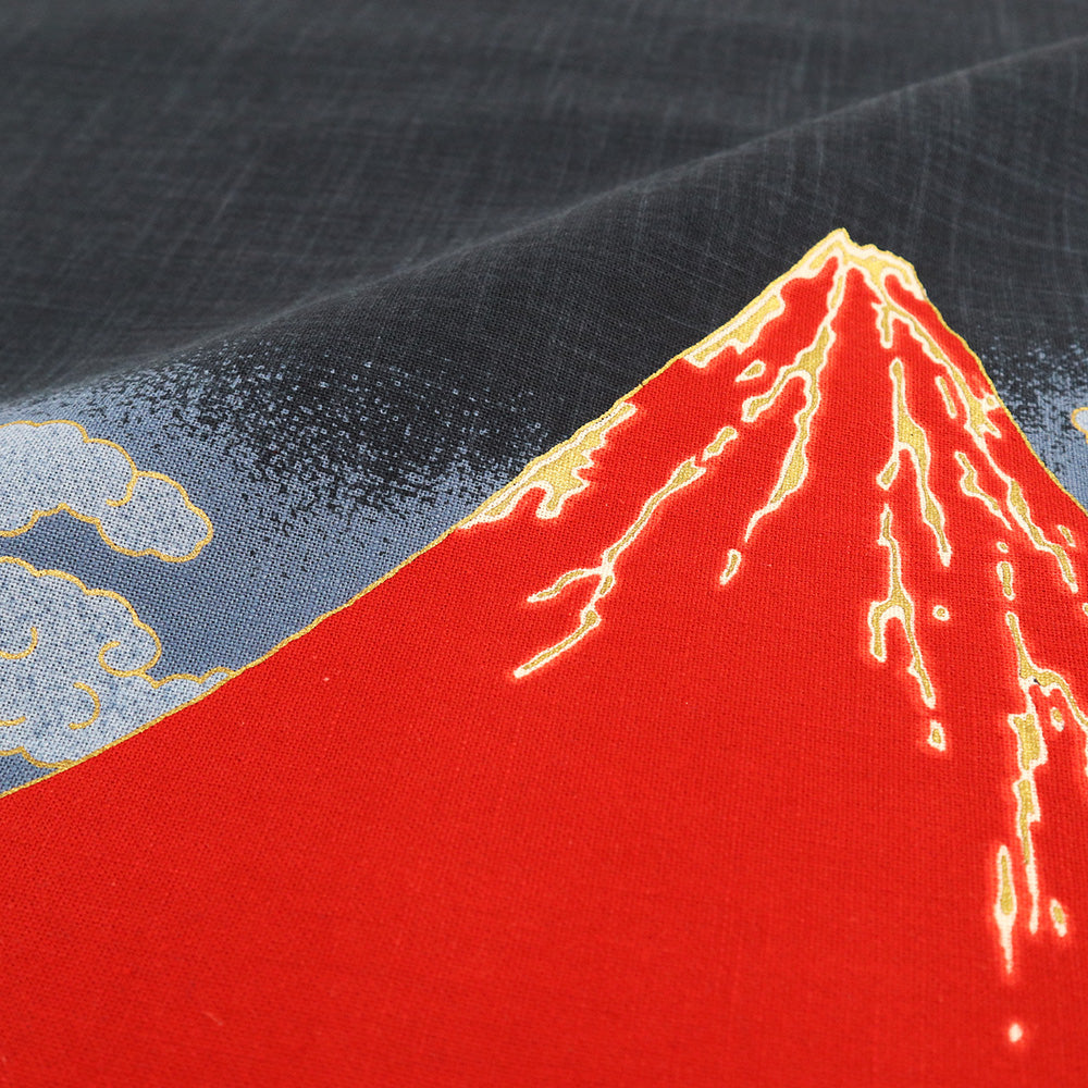 【むら糸タペストリー】赤富士 KP7290-11 約48cm×約110cm