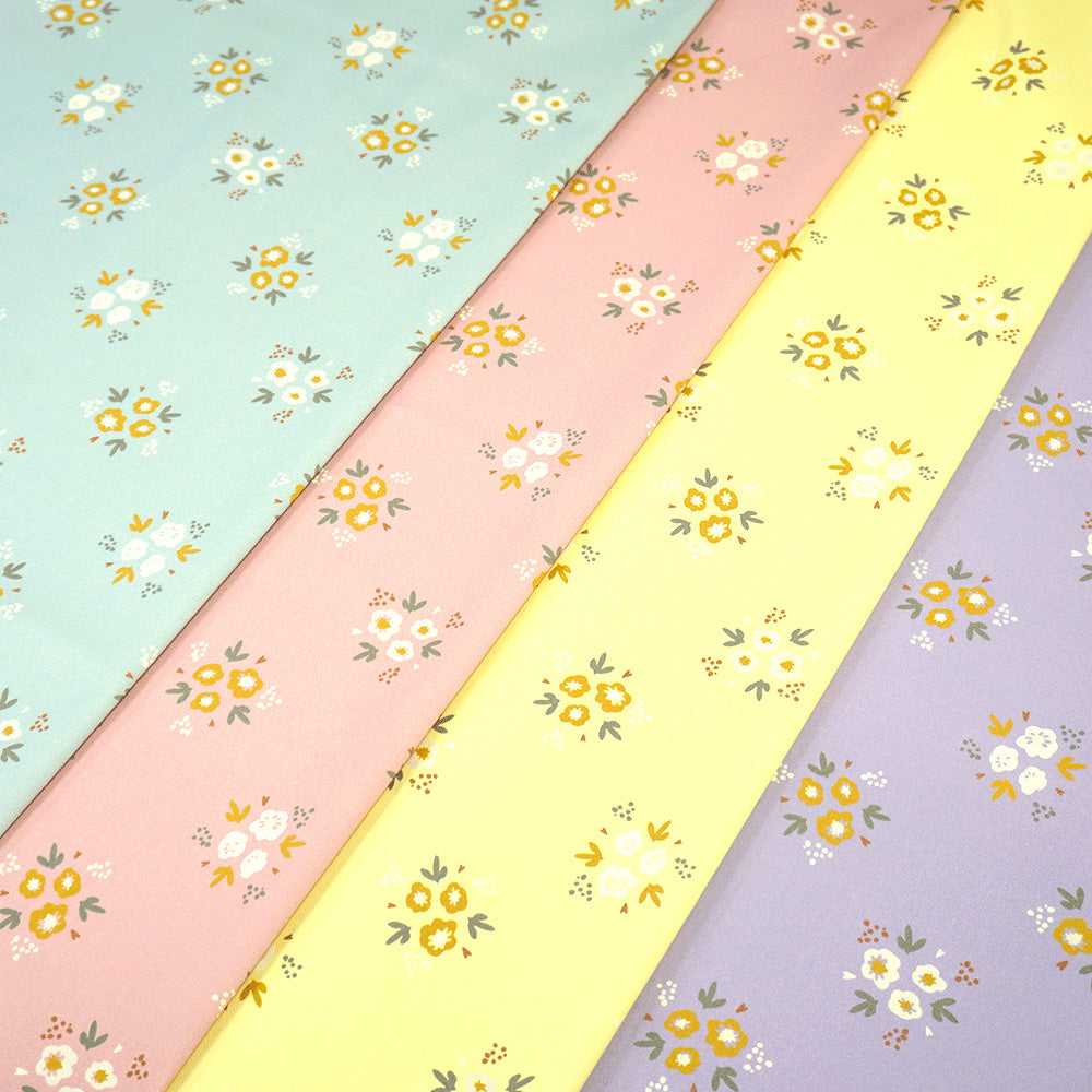 《 かわいい花束 》コットン100% オックス MA-0085~0088