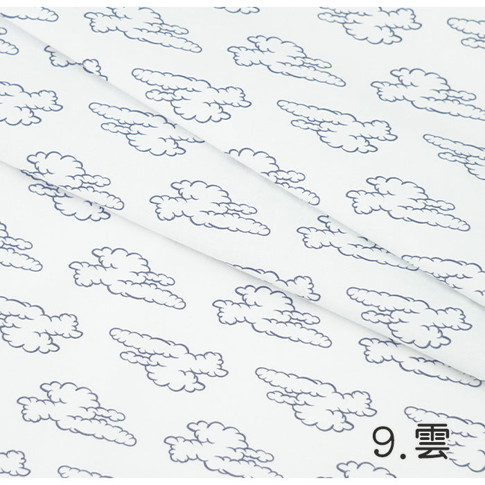 《 WASABIシリーズ2 雲 》 コットン100% シーチング MA-0223