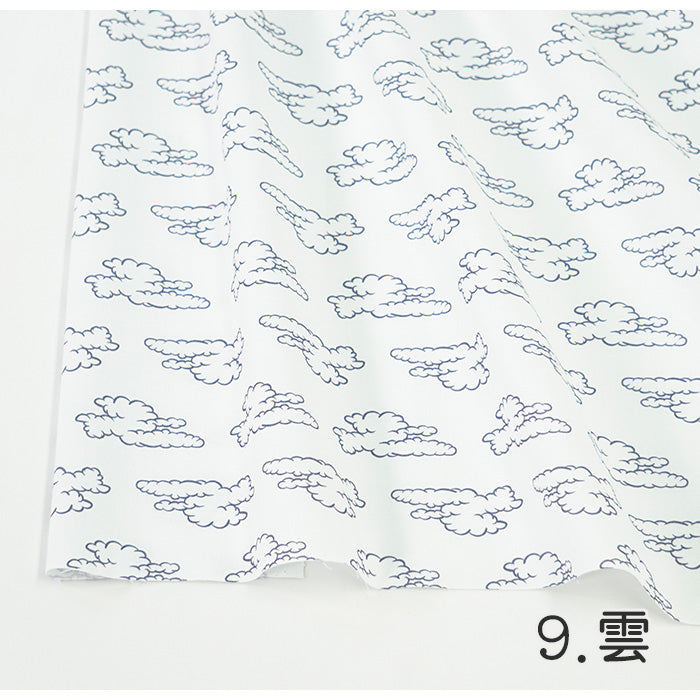 《 WASABIシリーズ2 雲 》 コットン100% シーチング MA-0223