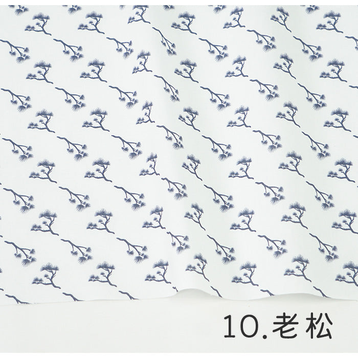 《 WASABIシリーズ2 老松 》 コットン100% シーチング MA-0224