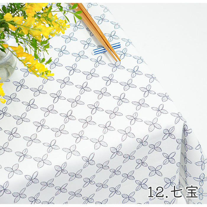 《 WASABIシリーズ3 七宝 》 コットン100% シーチング MA-0226