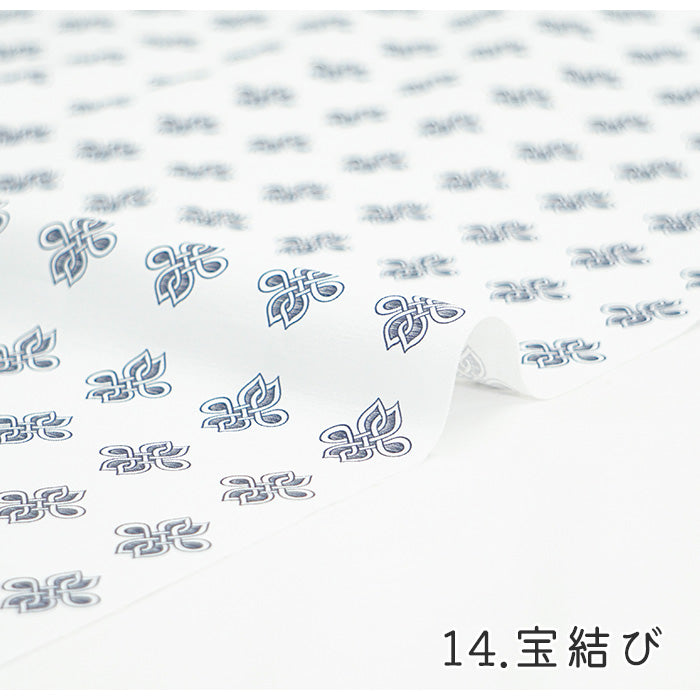 《 WASABIシリーズ3 宝結び 》 コットン100% シーチング MA-0228