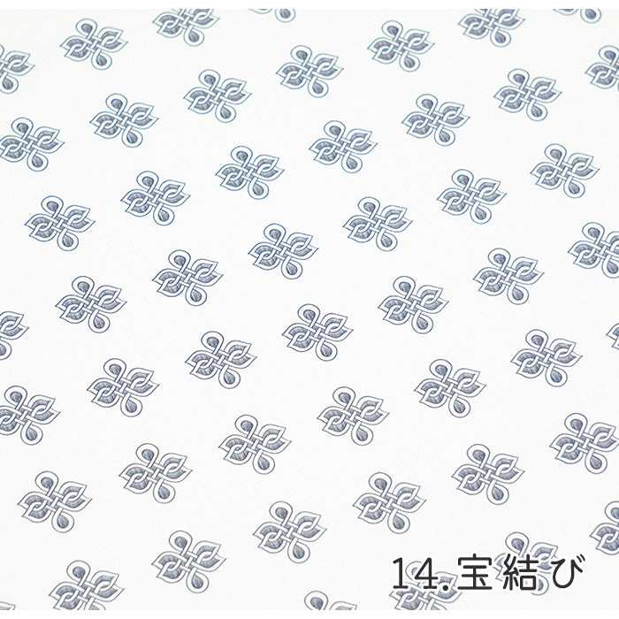 《 WASABIシリーズ3 宝結び 》 コットン100% シーチング MA-0228