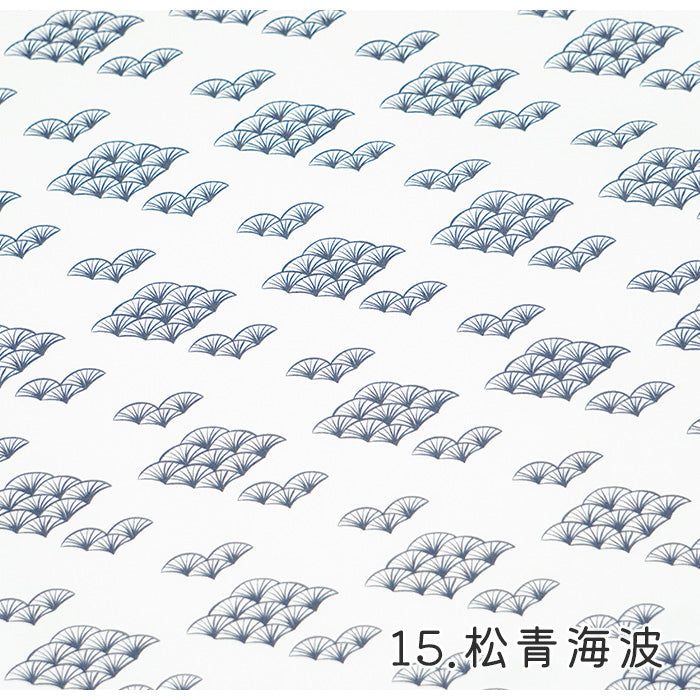 《 WASABIシリーズ3 松青海波 》 コットン100% シーチング MA-0229