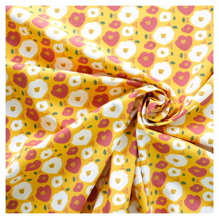 《 つばき 》コットン100% オックス MA-0057