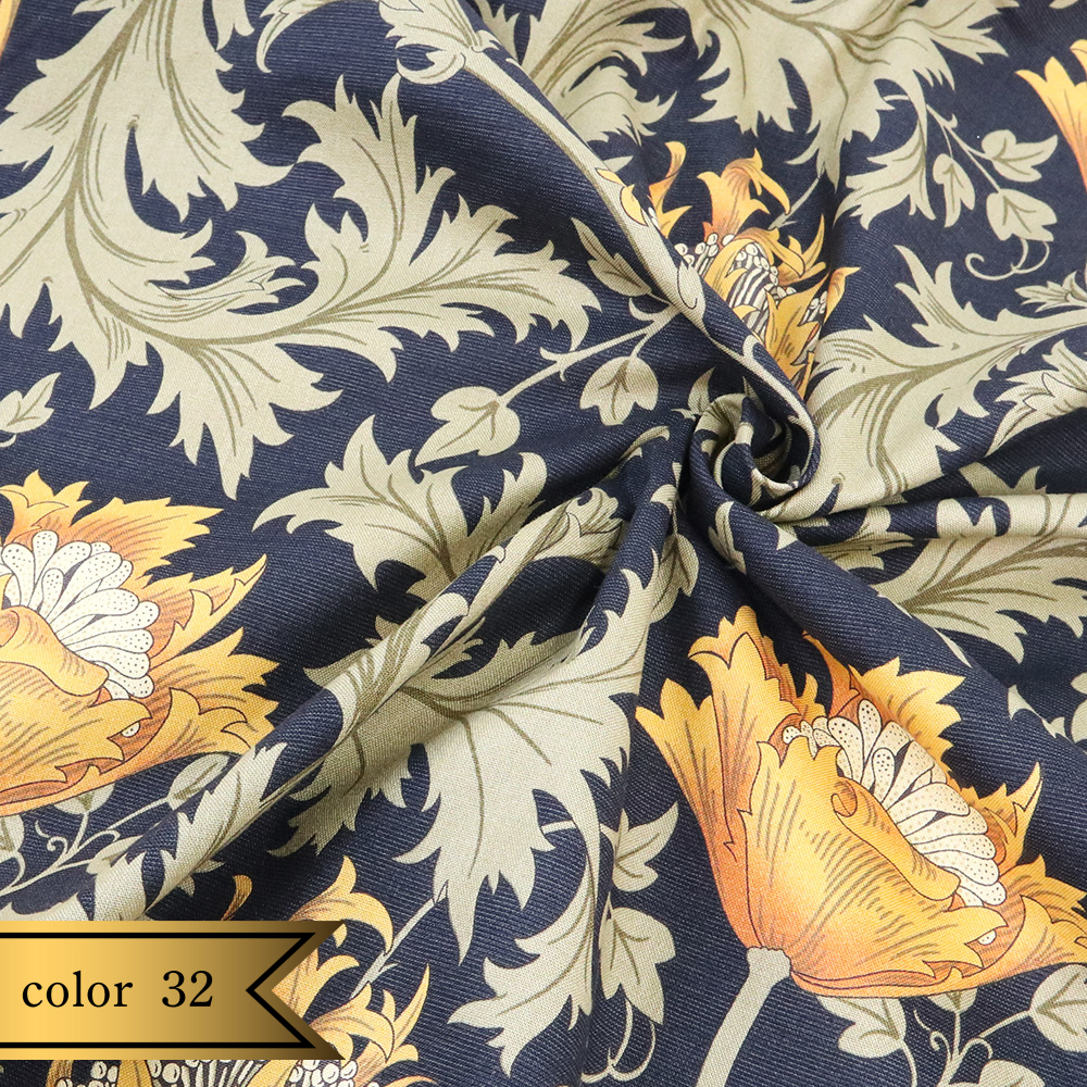 【シーチング】ウィリアム・モリス "ANEMONE" 8217 約110cm巾 全4色