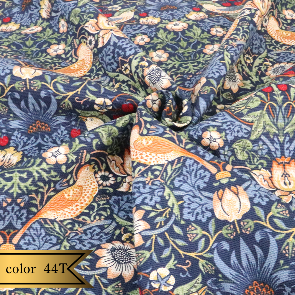【オックス】ウィリアム・モリス "Strawberry Thief" 8176 約110cm巾 全2色