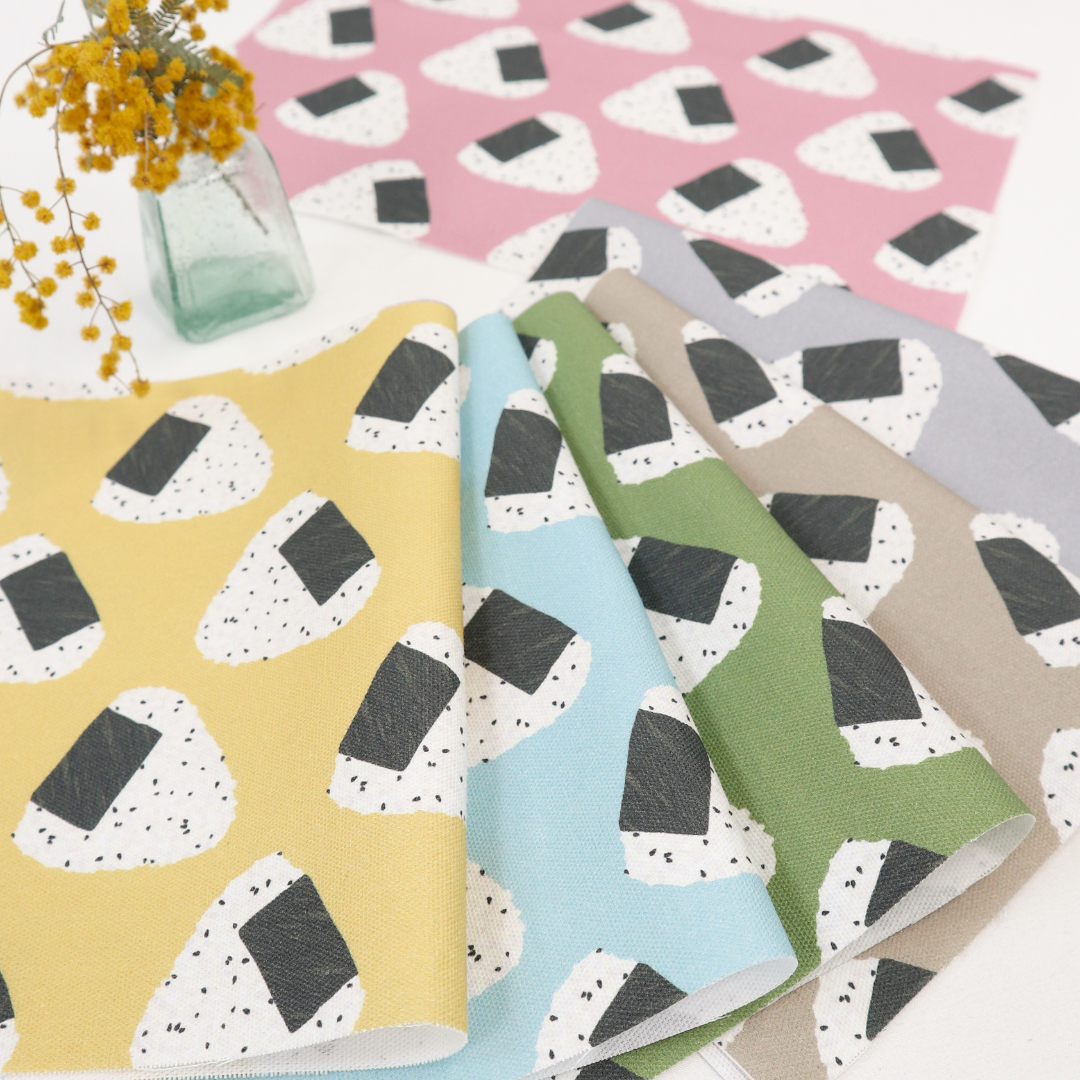 《 転がるおにぎり 》 コットン100% オックス MA-0494~0499