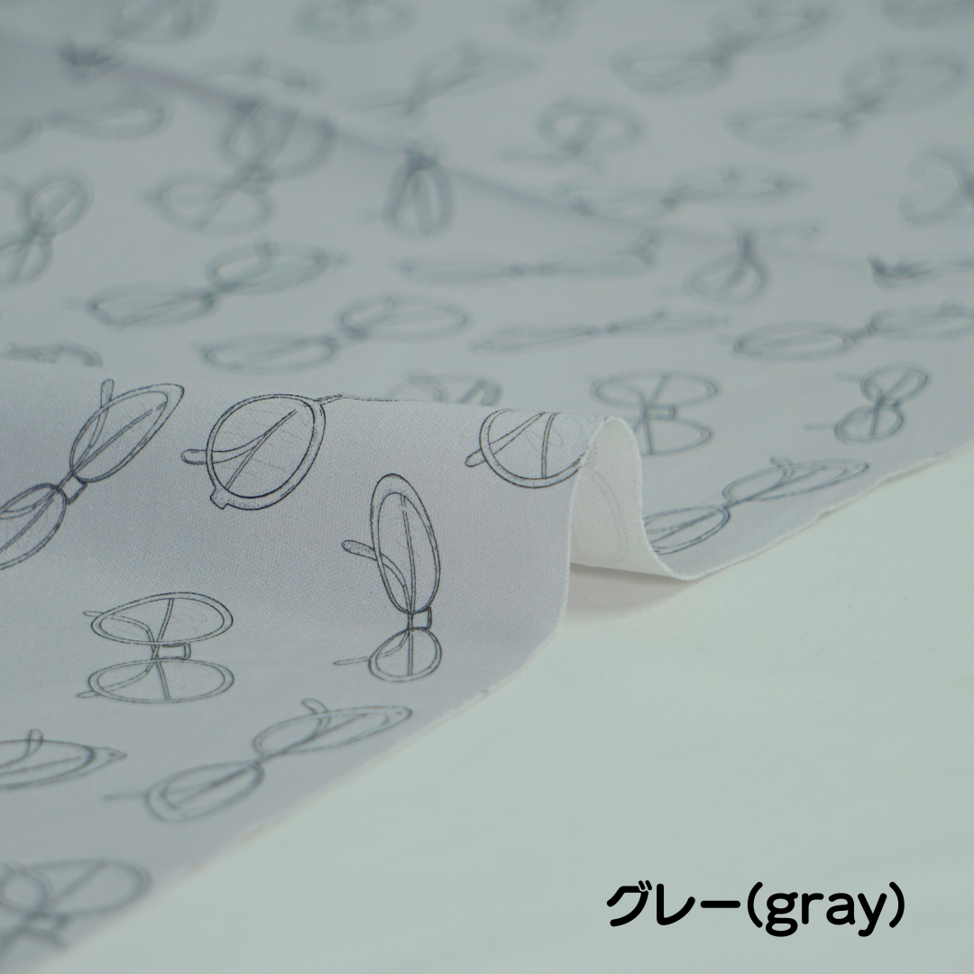 《 めがね、めがね 》コットン100% オックス MA-0077~0079