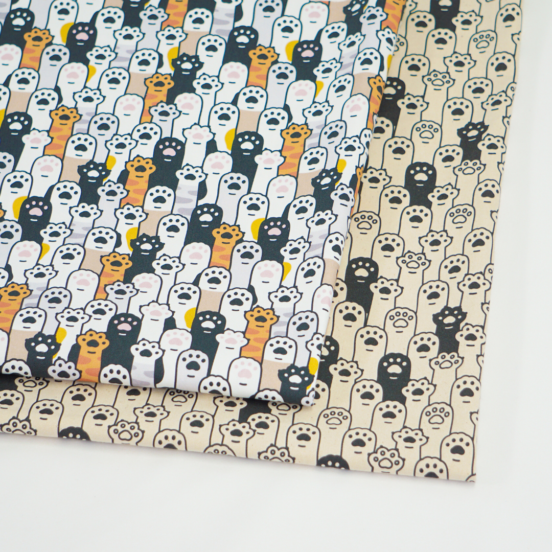 《 猫の手貸します 》コットン100% オックス MA-0025・MA-0243