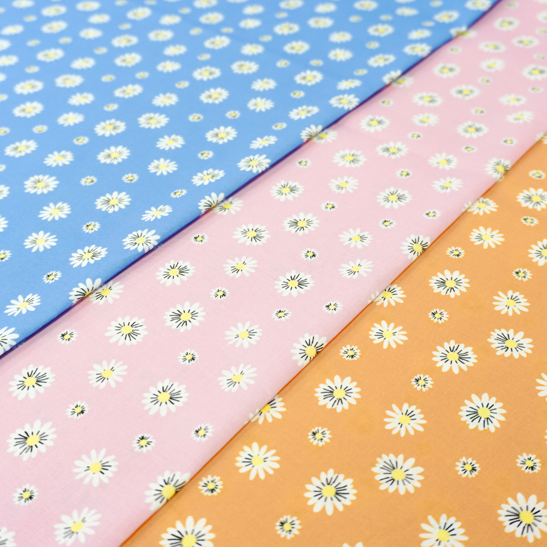 《 レトロマーガレット 》コットン100% シーチング MA-0182~0184