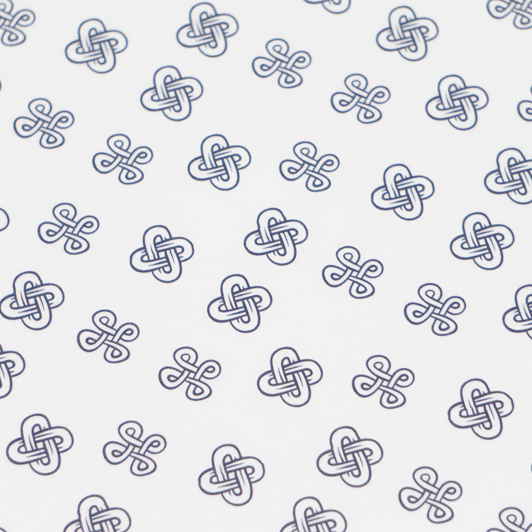 《 WASABIシリーズ1 十字結び模様 》 コットン100% シーチング MA-0216