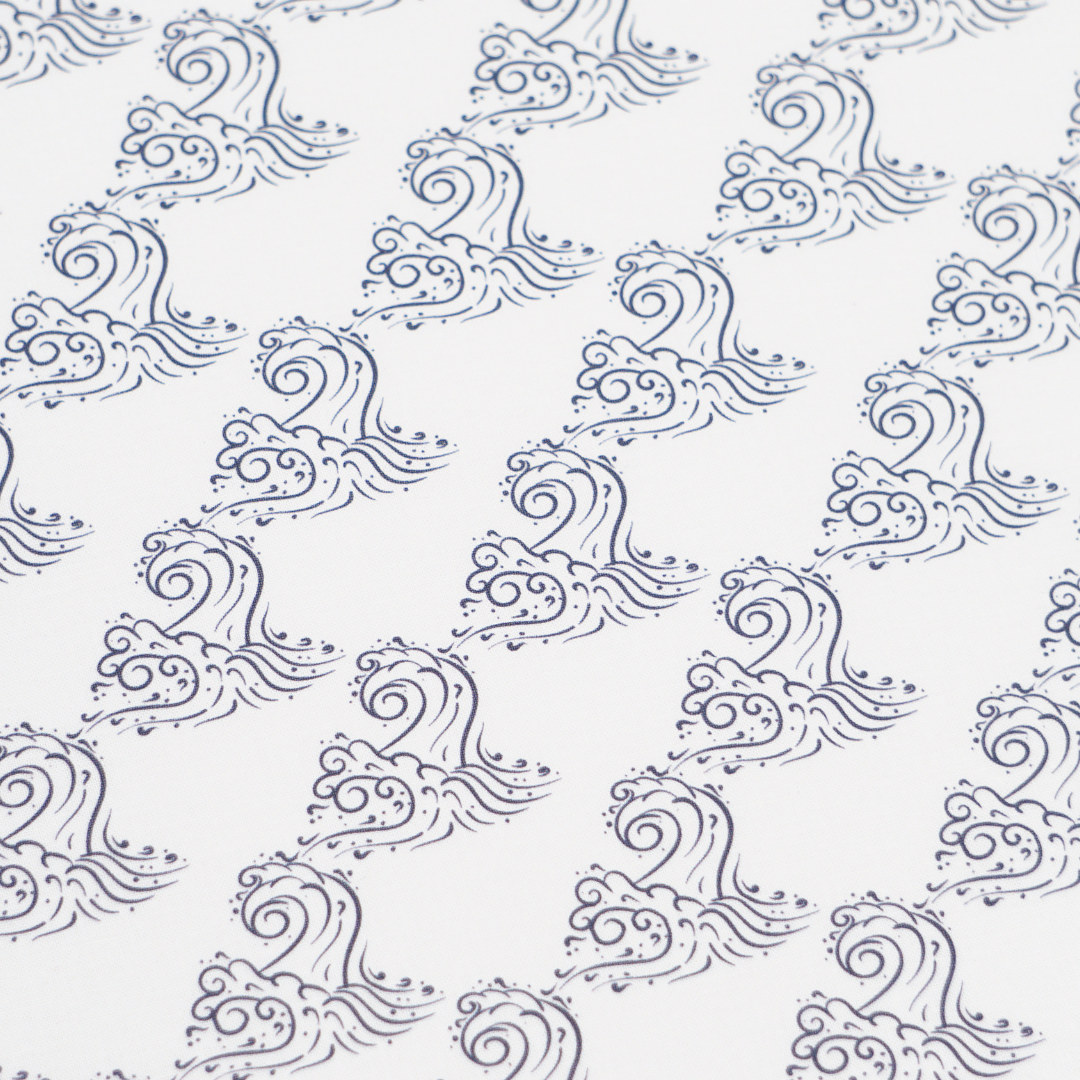 《 WASABIシリーズ1 波 》 コットン100% シーチング MA-0219