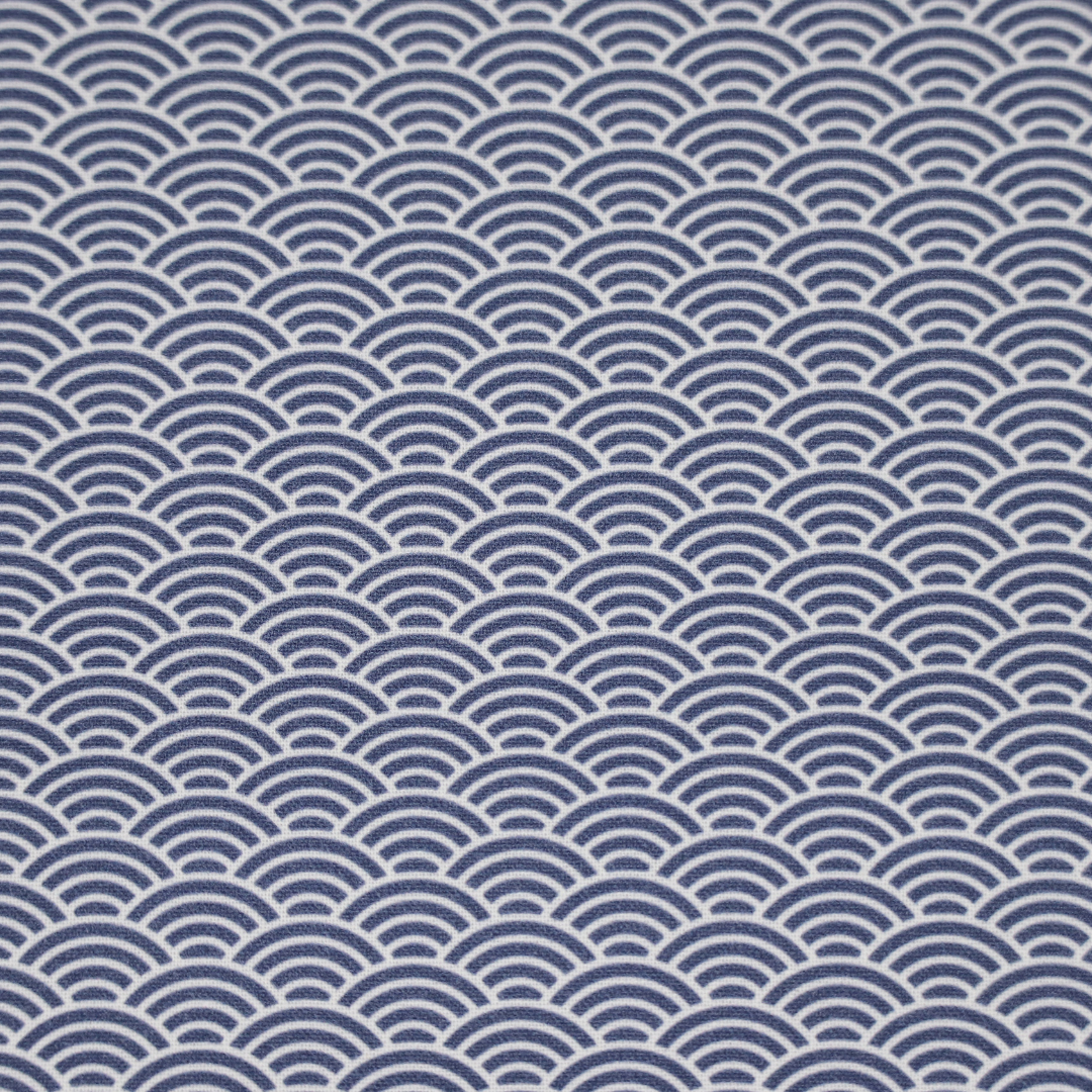 《 WASABIシリーズ5 青海波 》 コットン100% シーチング MA-0238