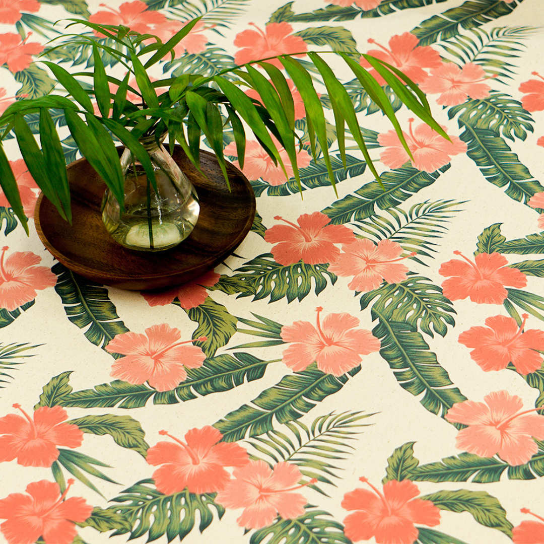 《 ハイビスカス 》コットン100% オックス MA-0242