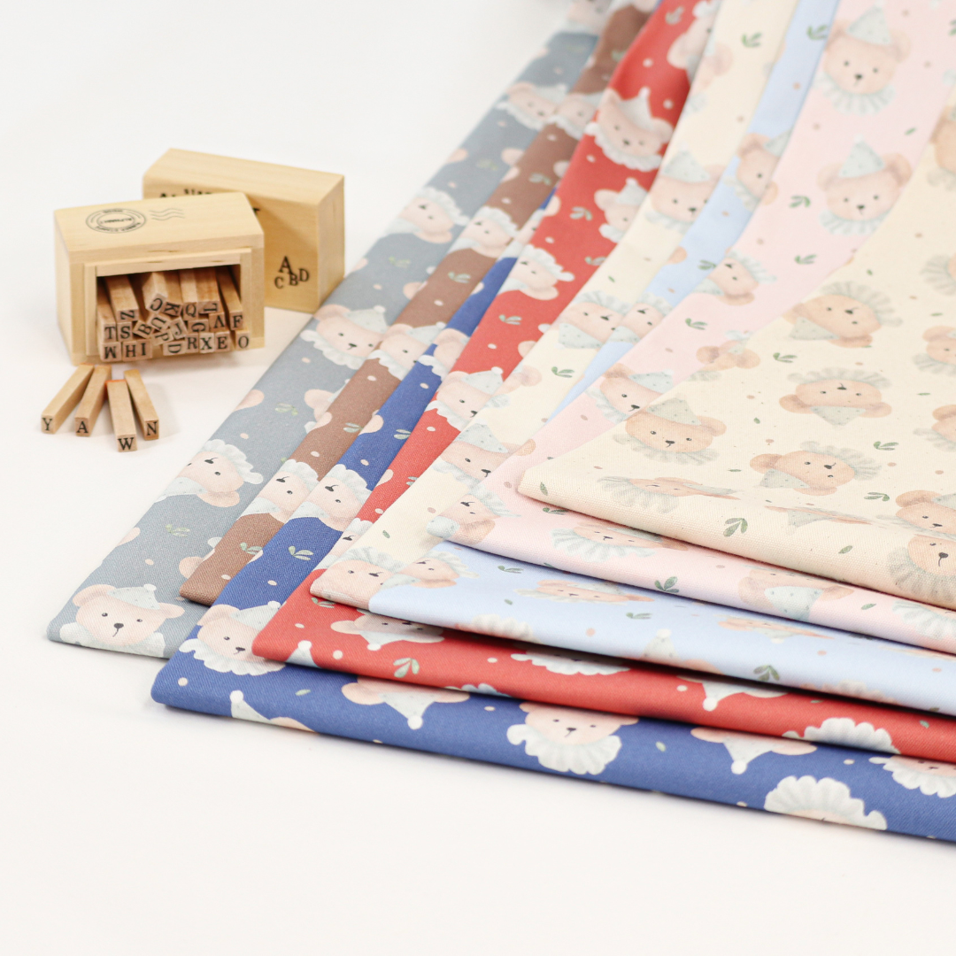 《 くまのyawn 》コットン100% オックス MA-0265~0272