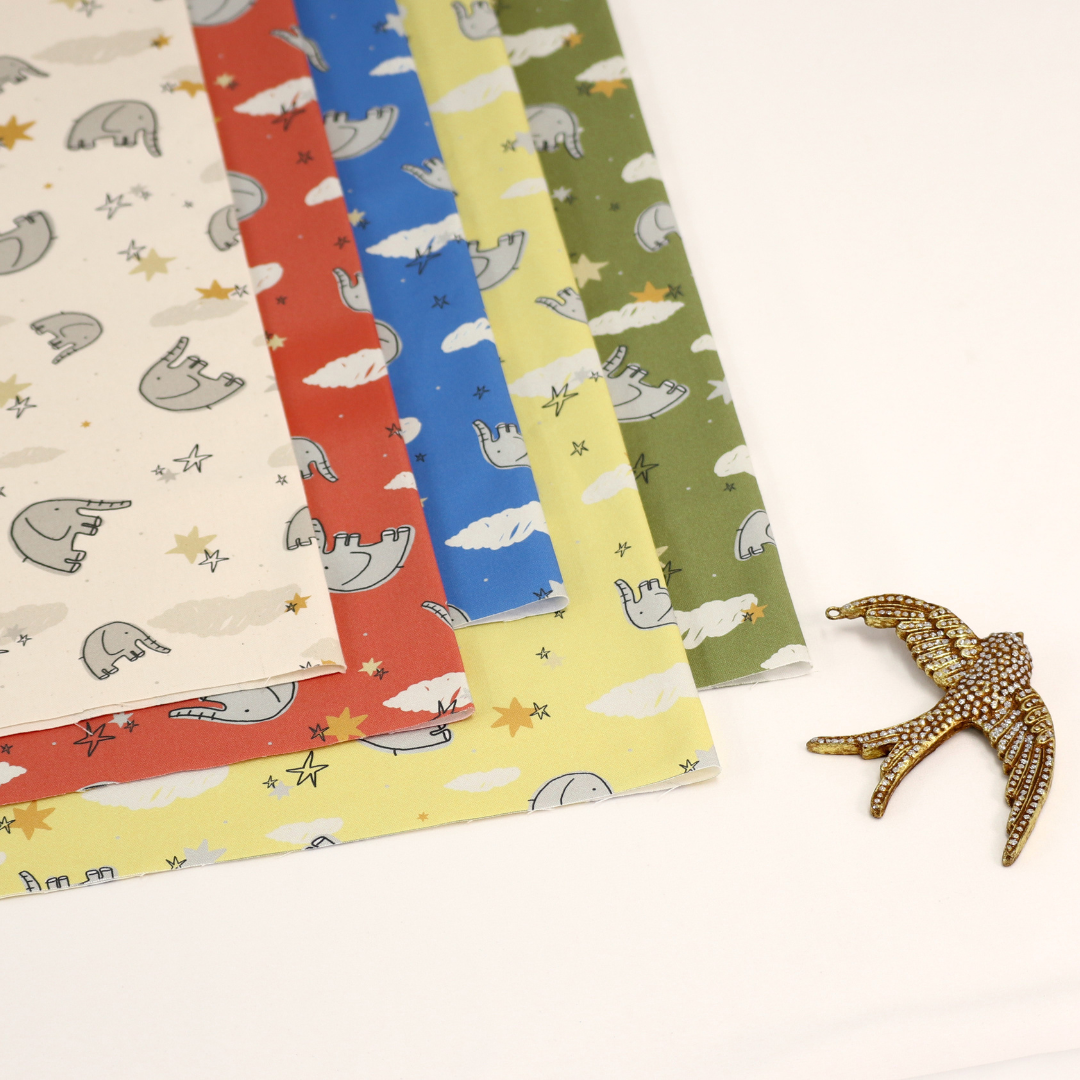 《 ゾウと星空 》コットン100% オックス MA-0275~0279