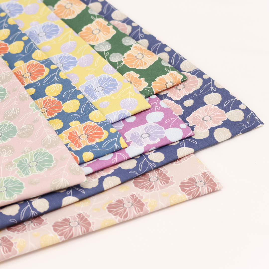 《 ヒナゲシ 》 コットン100% シーチング MA-0324~0330