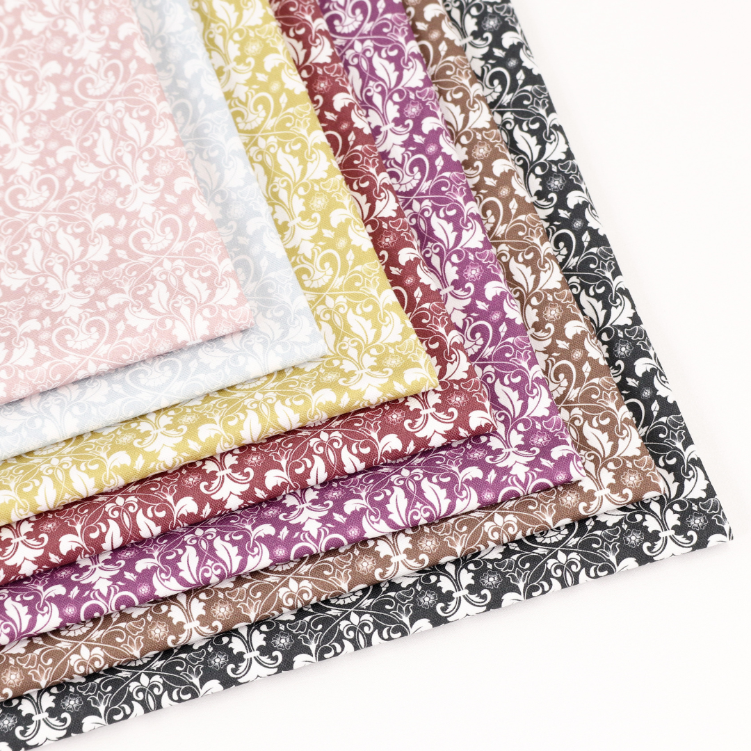 《 ダマスク柄1 》コットン100% オックス MA-0354~0360