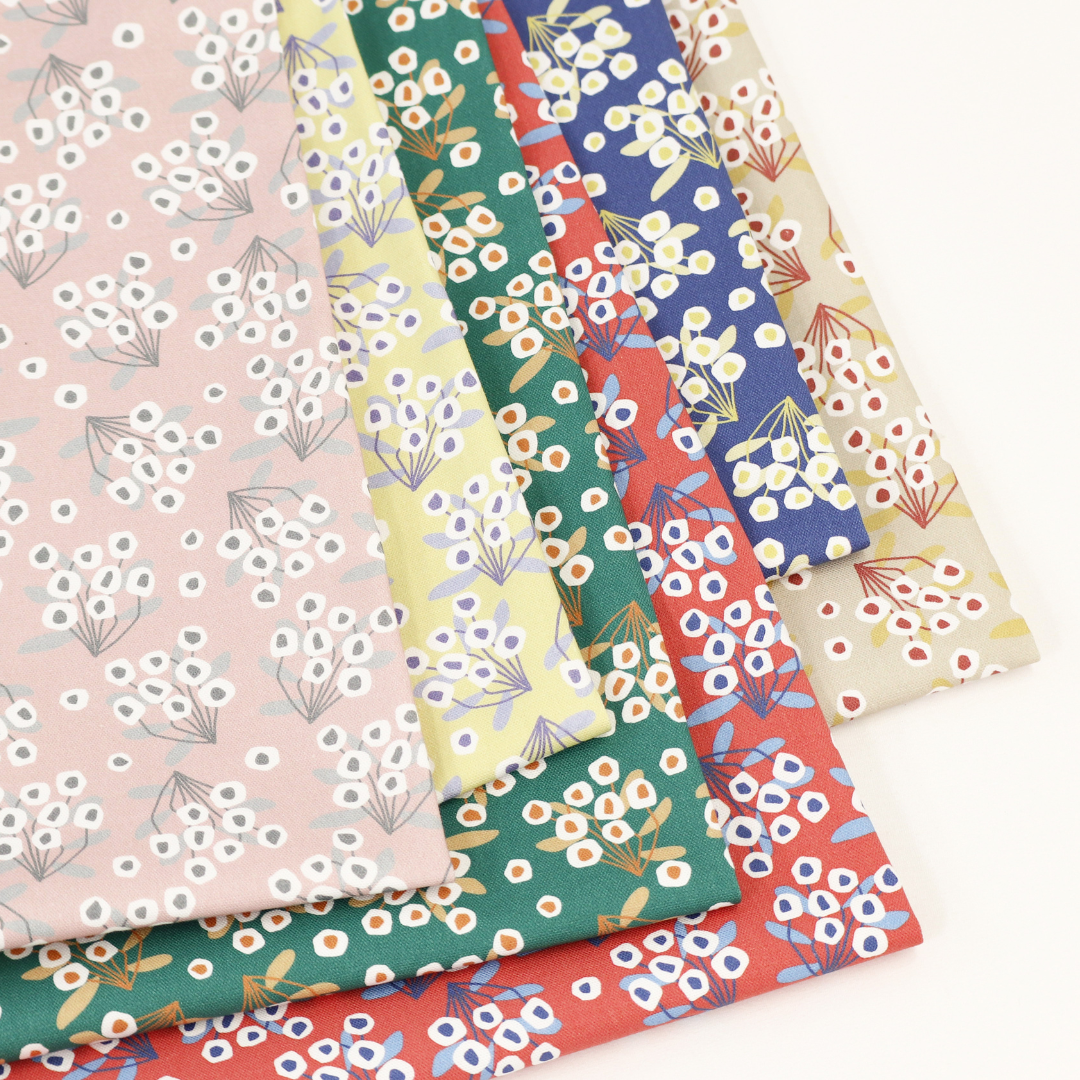 《 丸い花 》コットン100% オックス MA-0377~0382