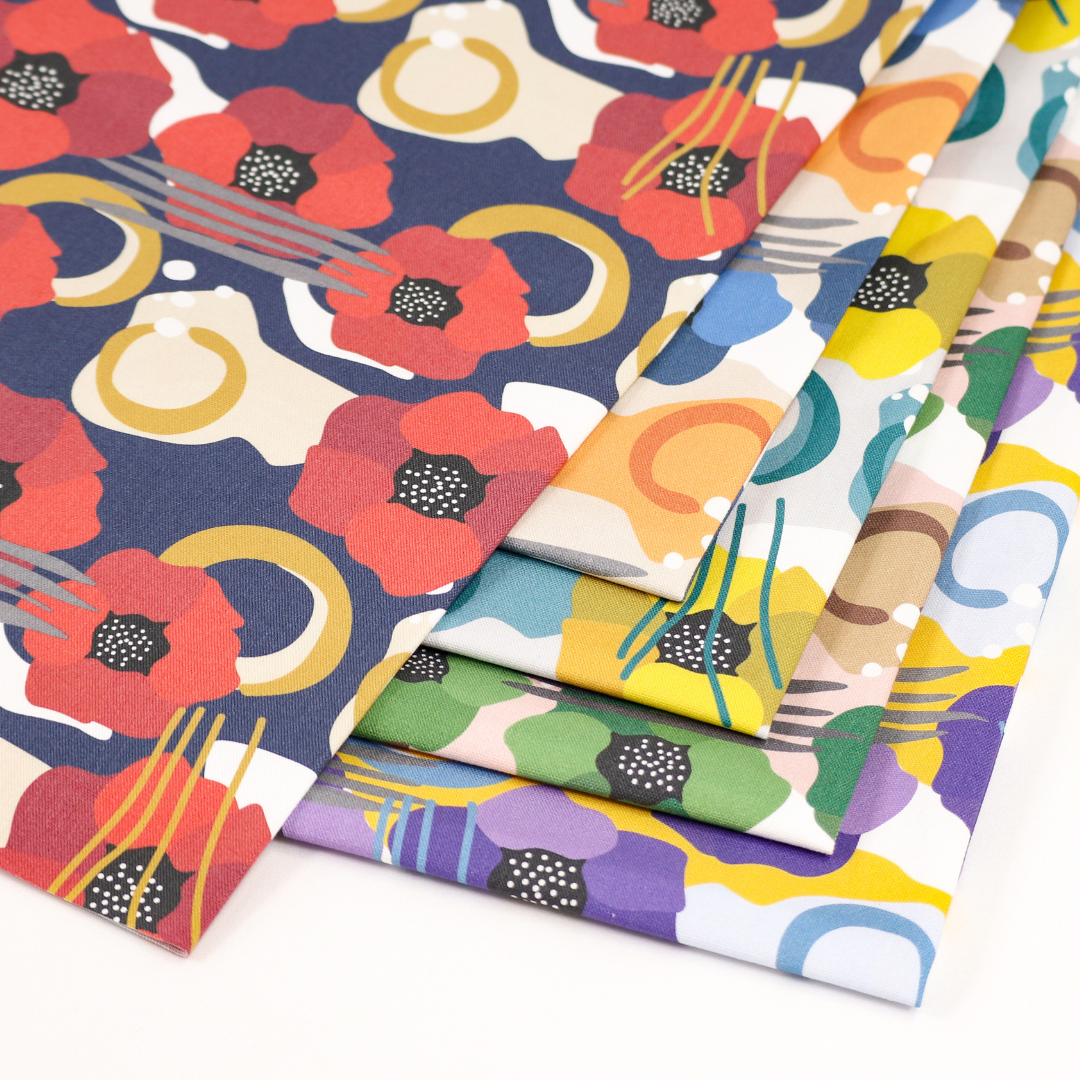 《 花手水 》コットン100% オックス MA-0408~0412