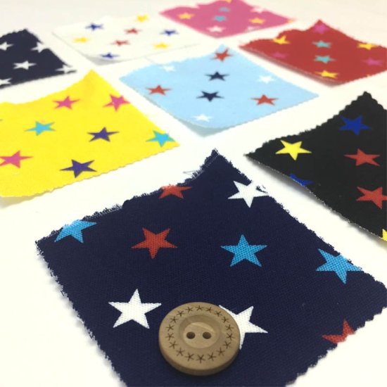 【オックス】プリント 星柄 約110cm巾