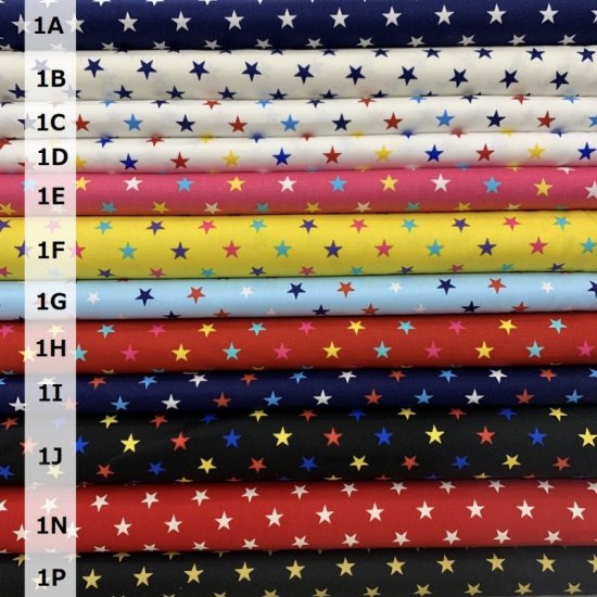 【オックス】ITL650 プリント 星柄 約110cm巾