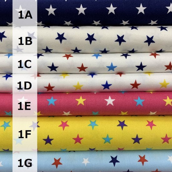 【オックス】ITL650 プリント 星柄 約110cm巾