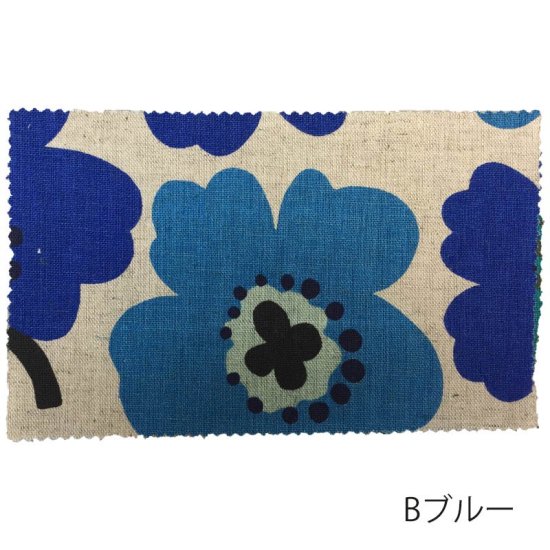 【綿麻】北欧風 ナチュラルプリント(1・大) 59000-W 約110cm巾 全5色