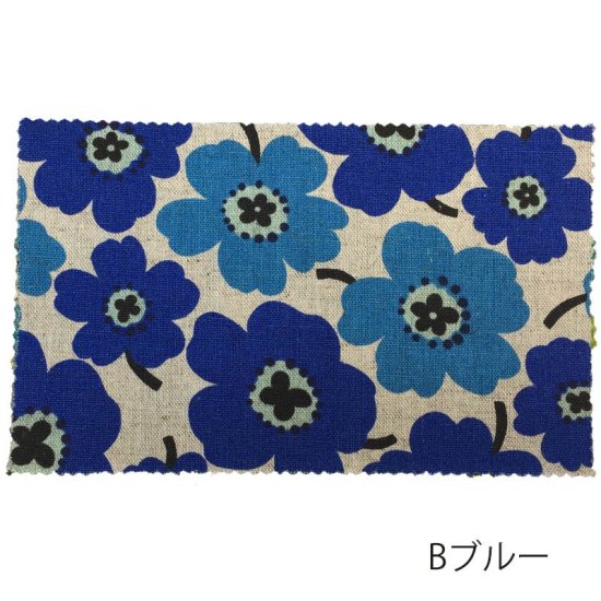 【綿麻】北欧風 ナチュラルプリント(2・中) 59000-W 約110cm巾 全5色