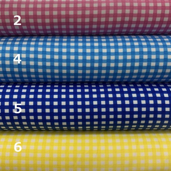 【コットンオックス】ITL970 ギンガムチェック柄 約110cm巾 全11色