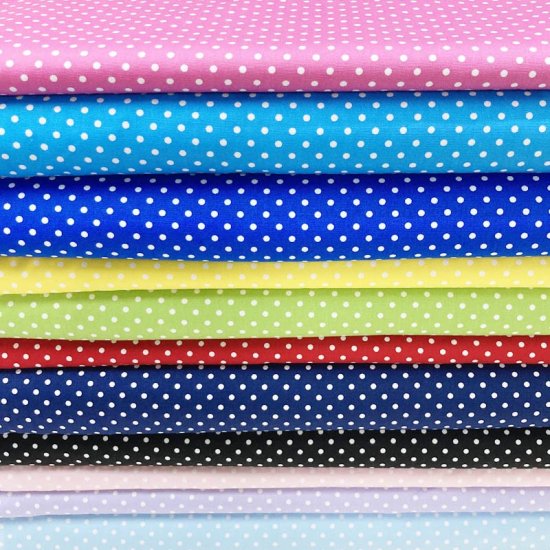 【コットンオックス】ドット柄 約110cm巾 全11色