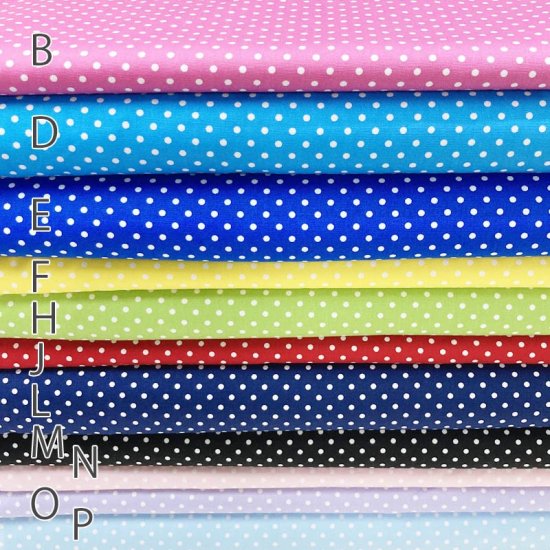 【コットンオックス】ITL960 ドット柄 約110cm巾 全11色