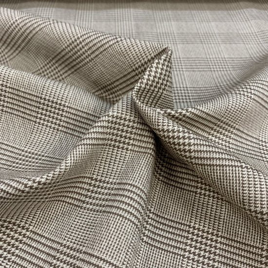 【ツイル】NF88320 グレンチェック コットン100% 約110cm巾