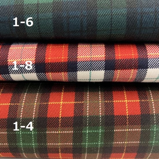 【ツイル】NF88320 チェック コットン100% 約110cm巾