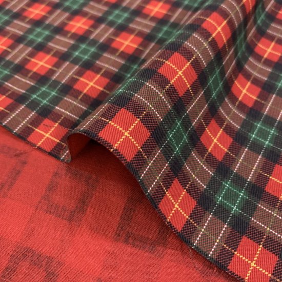 【ツイル】NF88320 チェック コットン100% 約110cm巾