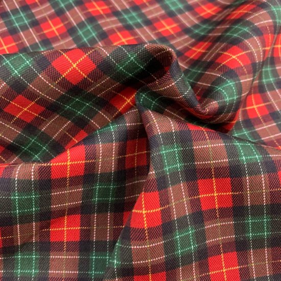 【ツイル】NF88320 チェック コットン100% 約110cm巾