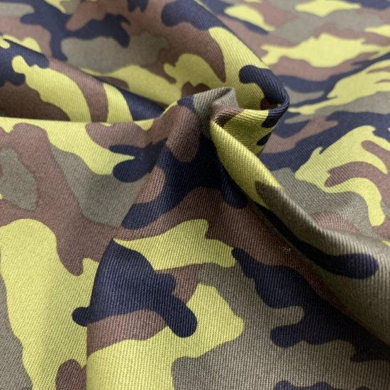 【ツイル】1200 迷彩柄 コットン100% 約110cm巾