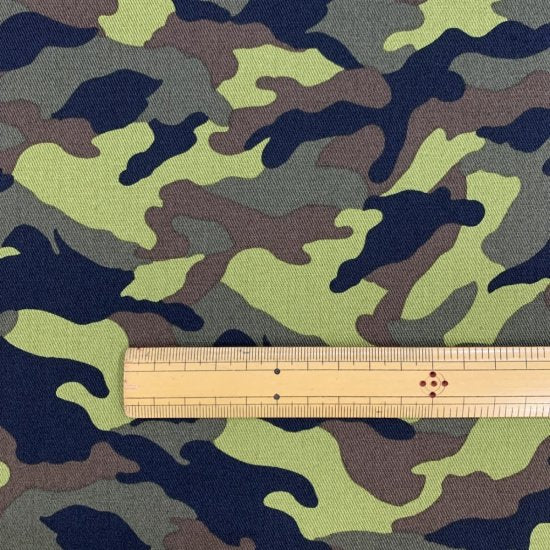 【ツイル】1200 迷彩柄 コットン100% 約110cm巾