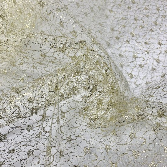 【レース】ラメラッセルレース 3901G ポリエステル100% 約110cm巾