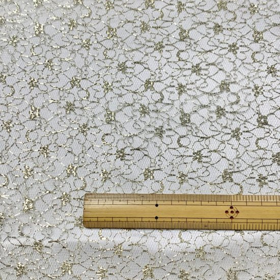 【レース】ラメラッセルレース 3901G ポリエステル100% 約110cm巾